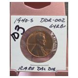 1951-D Lincoln Wheat Cent, RPM-015 D/D