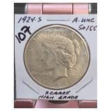 1900 Morgan Dollar, About UNC, Silver