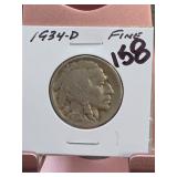 1945 Lincoln Wheat Cent, Red UNC