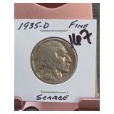 1938-D Lincoln Wheat Cent, CH RED UNC