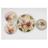 Jonroth Hand-Painted Studios & Floral Plate Set