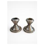 Sterling Silver Weighted Candlestick Pair
