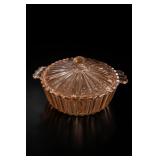 Anchor Hocking Fortune Pink Candy Dish With Lid