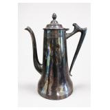 Sheffield Plate Lidded Coffee Pot
