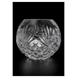 Cut Crystal Rose Bowl Vase