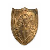 Militia Shako Plate With Eagle And Shield