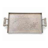 Everlast Aluminum Floral Serving Tray