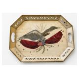 Pilgrim Art Eagle Flag Tole Tray No. 148
