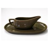 Brusche Pottery Gravy Boat & Underplate