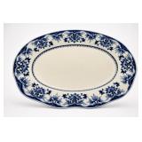 Romray Blue And White Floral Oval Platter