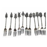 Dutch Souvenir Fork Set, Mixed Motifs