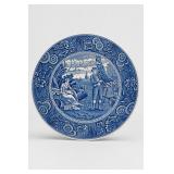 Spode Woodman Blue Room Plate c. 1816