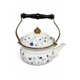 Blue Danube Enamel Tea Kettle With Lid