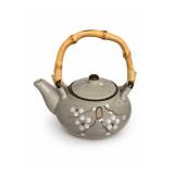 Japanese Cherry Blossom Teapot With Bamboo Handle