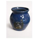 Blue Glazed Pottery Jar From 1936