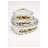 Corning Ware Le Romarin A-1-B Casserole Set