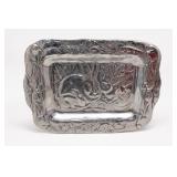 Arthur Court Style Bunny Rabbit Aluminum Tray
