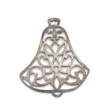 Silver-Plated Christmas Tree Trivet