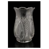 McKee Jubilee Hickman Pattern Pressed Glass Vase