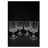 Ulle Pattern Clear Stemmed Glasses, Set of 4