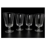 Fostoria Century Clear Glass Water Goblets Set 4