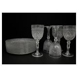 Luminarc Clear Cut Glass Tableware Set