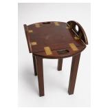 Wooden Butler's Tray Table, 21'H x 16'W