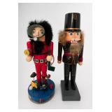 Pair of Nutcracker Figurines, Soldier & Diver