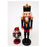 Pair of Painted Wooden Nutcrackers