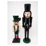 Pair Of Wooden Nutcracker Soldier Figurines