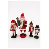 Set Of 4 Santa Nutcracker Figures