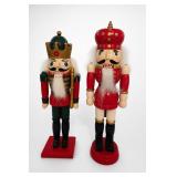 Pair of Wooden Christmas Nutcrackers