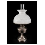 Rayo Oil Lamp With Milk Glass Shade