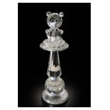 Crystal Figurine Set, 5 Pieces, Bear, Bird & Tree