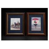 Set of 6 Framed Prints and Religious Verse