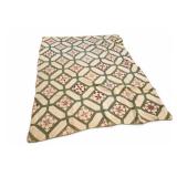 Double Irish Chain Blue And White Quilt
