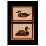 Framed Floral Needlepoint Wall Art