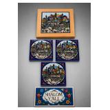 5-Piece Jerusalem & Shalom Y'all Tile Set
