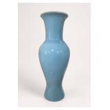 Tall Prem Collection Blue Ceramic Vase