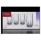 Cristal D'Arques Longchamp 4 Highball Glasses