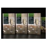 Canopy Crystal Champagne Flutes, Set Of 4