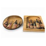 Haven Bodega Wine Bottle Rectangular Platter