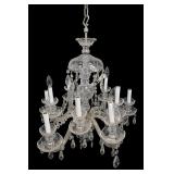 Art Deco Style Clear Crystal Chandelier