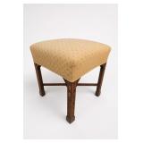 Hickory Chair Upholstered Carved Side Chair