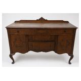 Home Furniture Co. Carved Wood Sideboard