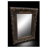 Ornate Gilt-Style Framed Wall Mirror