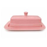 Fiesta Pink Covered Butter Dish