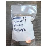Mixed Foreign Coin Lot 1 Pound