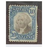 1871 U.S. Revenue Stamp R109 Black And Blue