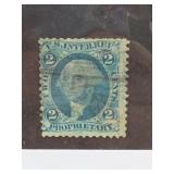 1862 2-Cent U.S. Proprietary Revenue Stamp